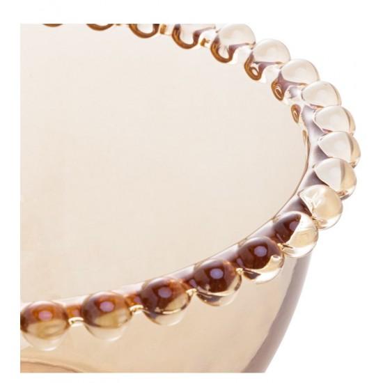 Bowl 13x7,4cm Pearl Âmbar De Cristal Ecológico